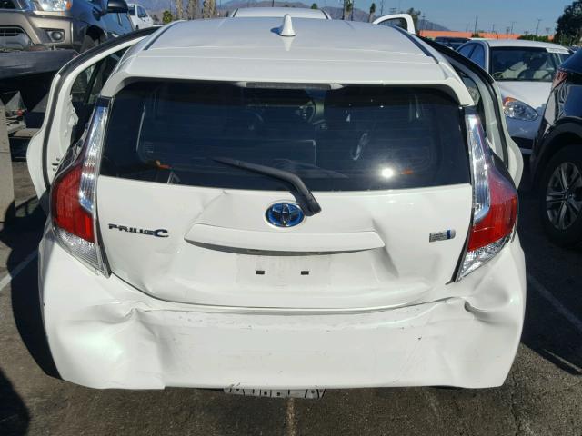 JTDKDTB30F1088685 - 2015 TOYOTA PRIUS C WHITE photo 9