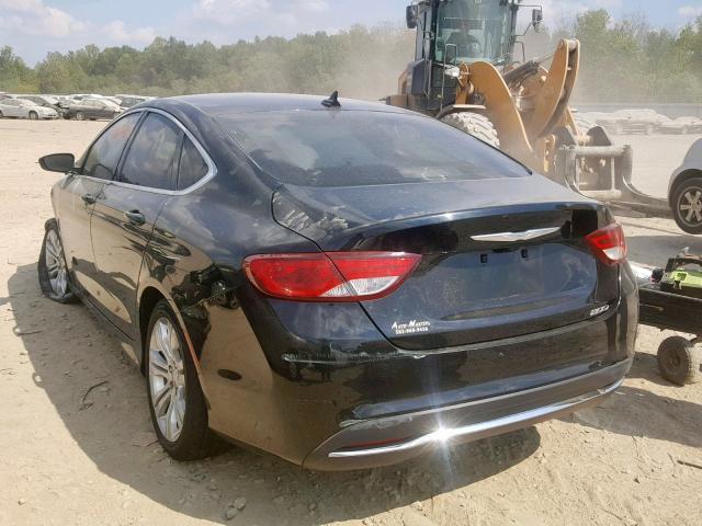 1C3CCCAB4FN639021 - 2015 CHRYSLER 200 LIMITE BLACK photo 3