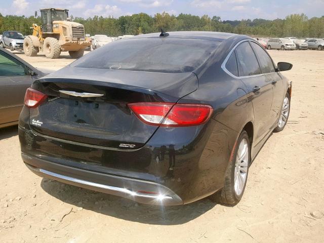 1C3CCCAB4FN639021 - 2015 CHRYSLER 200 LIMITE BLACK photo 4