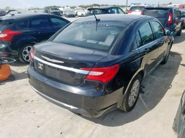 1C3CCBABXEN124873 - 2014 CHRYSLER 200 LX BLACK photo 4