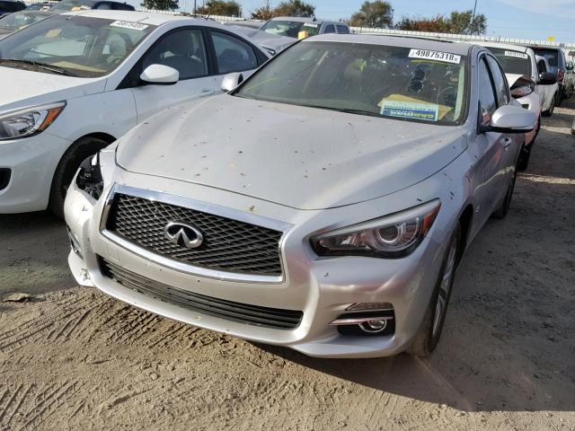 JN1CV7AR5GM250571 - 2016 INFINITI Q50 BASE SILVER photo 2