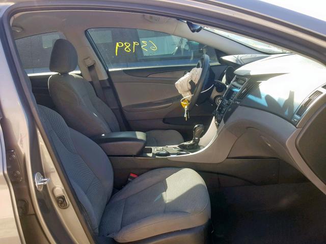 5NPEB4AC6EH857353 - 2014 HYUNDAI SONATA GLS GRAY photo 5