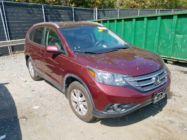 5J6RM4H71DL032913 - 2013 HONDA CR-V EXL MAROON photo 1