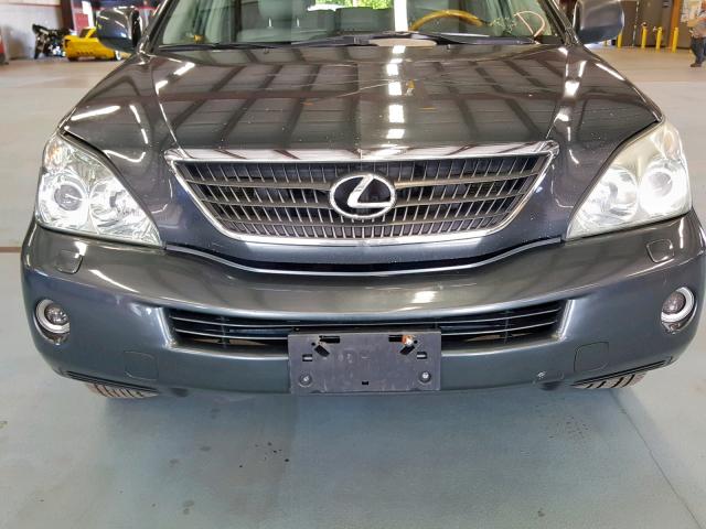 JTJHW31U772010055 - 2007 LEXUS RX 400H BLUE photo 9