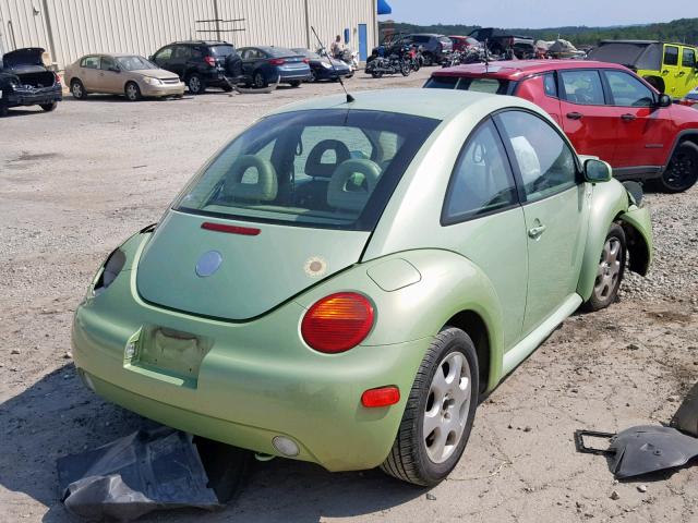 3VWCB21C92M427346 - 2002 VOLKSWAGEN NEW BEETLE მწვანე ფოტო 4