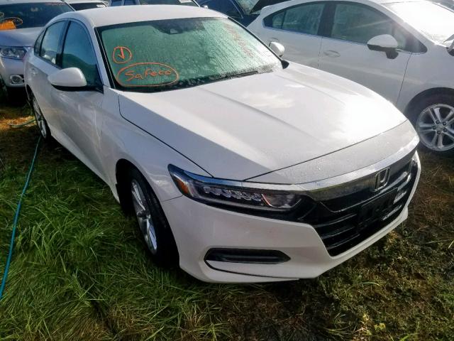 1HGCV1F10JA107728 - 2018 HONDA ACCORD LX WHITE photo 1