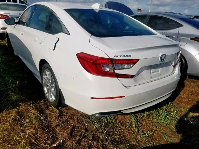 1HGCV1F10JA107728 - 2018 HONDA ACCORD LX WHITE photo 3