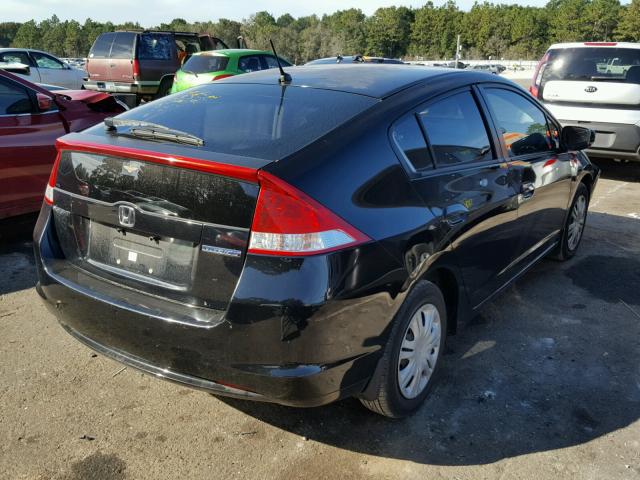 JHMZE2H54AS030031 - 2010 HONDA INSIGHT LX BLACK photo 4