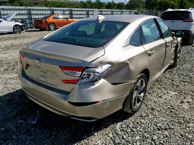 1HGCV1F52JA196186 - 2018 HONDA ACCORD EXL BEIGE photo 4