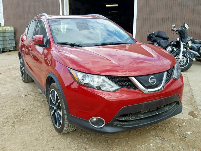 JN1BJ1CR8HW128004 - 2017 NISSAN ROGUE RED photo 1