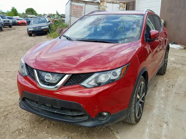 JN1BJ1CR8HW128004 - 2017 NISSAN ROGUE RED photo 2