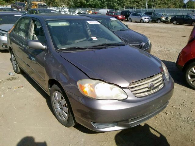 2T1BR32E83C027918 - 2003 TOYOTA COROLLA CE GRAY photo 1