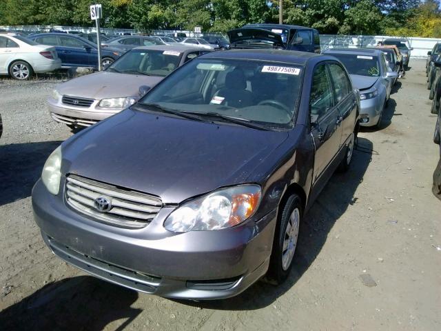 2T1BR32E83C027918 - 2003 TOYOTA COROLLA CE GRAY photo 2