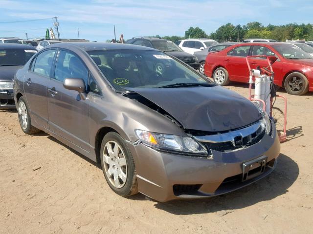 2HGFA1F56BH511549 - 2011 HONDA CIVIC LX CHARCOAL photo 1