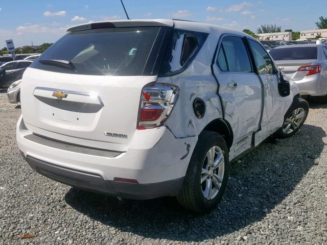 2GNALBEK2G1150554 - 2016 CHEVROLET EQUINOX LS WHITE photo 4