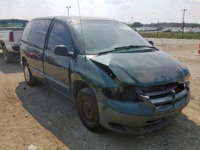 2B4GP2537XR288279 - 1999 DODGE CARAVAN GREEN photo 1