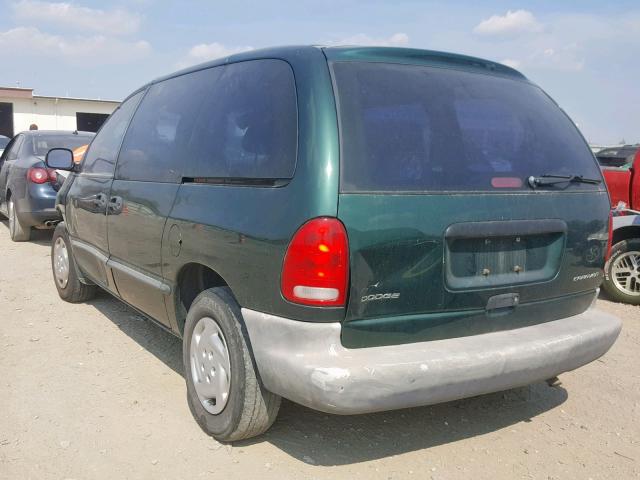 2B4GP2537XR288279 - 1999 DODGE CARAVAN GREEN photo 3