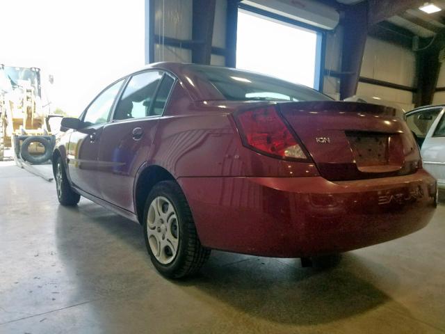 1G8AJ52F05Z144628 - 2005 SATURN ION LEVEL RED photo 3