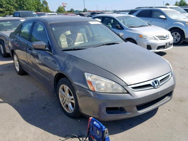 1HGCM56877A071567 - 2007 HONDA ACCORD EX GRAY photo 1