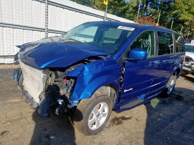 2D4RN3DG4BR693037 - 2011 DODGE GRAND CARA BLUE photo 2