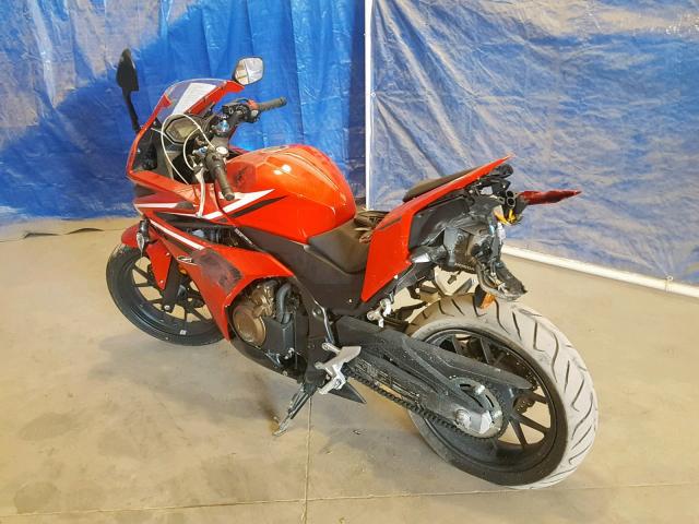 MLHPC4467H5401391 - 2017 HONDA CBR500 R RED photo 3