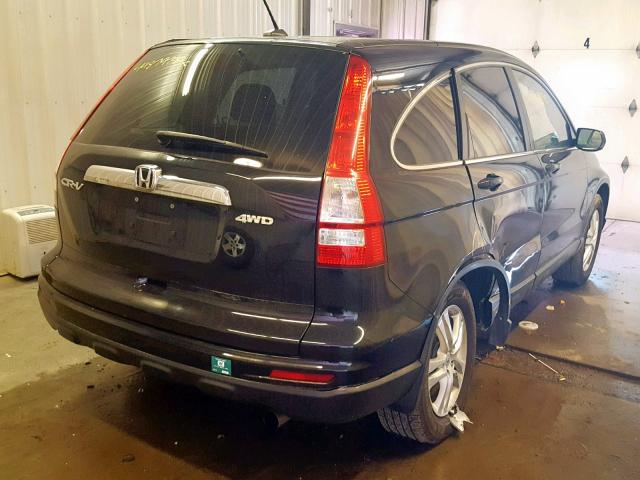 5J6RE4H72BL025544 - 2011 HONDA CR-V EXL BLACK photo 4