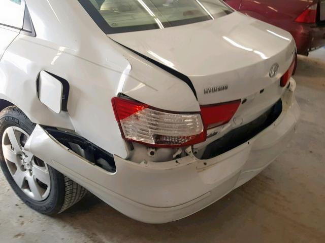 5NPET4AC8AH583113 - 2010 HYUNDAI SONATA GLS WHITE photo 9