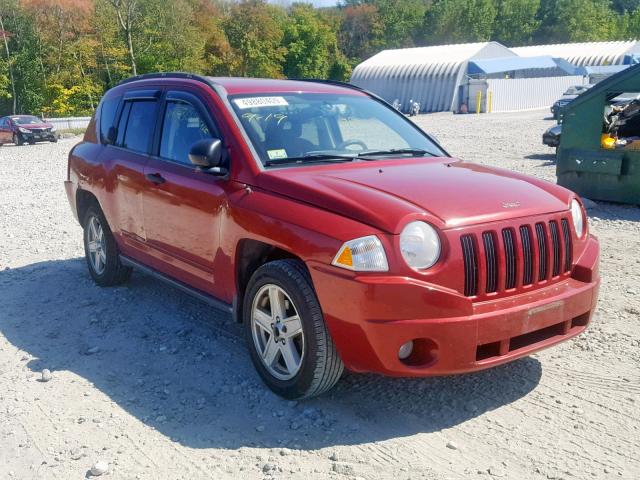 1J8FF47W88D635877 - 2008 JEEP COMPASS SP RED photo 1