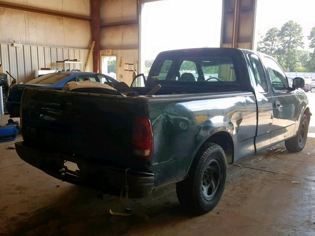 1FTZX17291NB82043 - 2001 FORD F150 GREEN photo 4