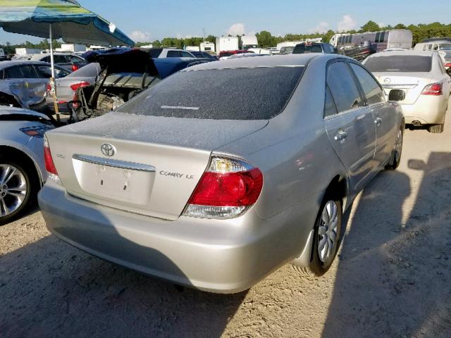 4T1BE30K75U622104 - 2005 TOYOTA CAMRY LE SILVER photo 4