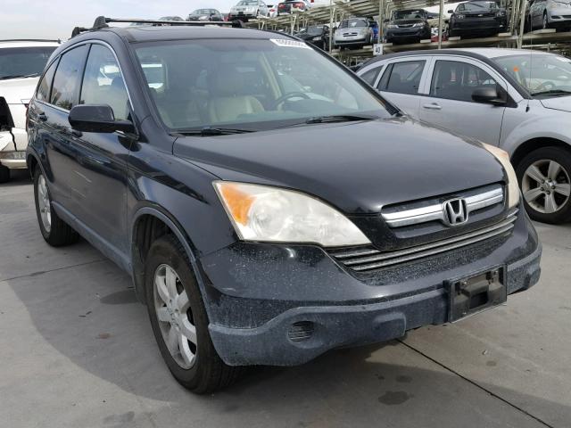 JHLRE38778C019136 - 2008 HONDA CR-V EXL BLACK photo 1