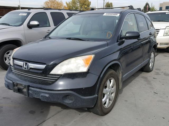 JHLRE38778C019136 - 2008 HONDA CR-V EXL BLACK photo 2