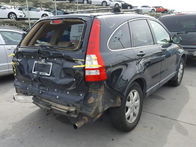 JHLRE38778C019136 - 2008 HONDA CR-V EXL BLACK photo 4