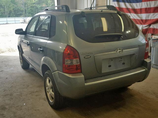 KM8JM12B95U122106 - 2005 HYUNDAI TUCSON GL GREEN photo 3