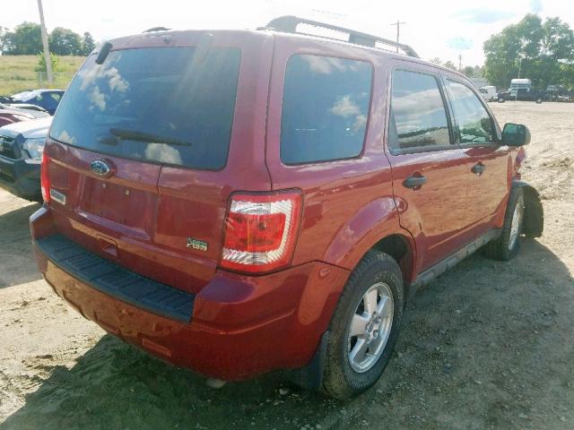 1FMCU9DG2CKA35849 - 2012 FORD ESCAPE XLT MAROON photo 4