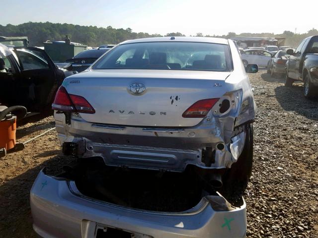 4T1BK36B19U344371 - 2009 TOYOTA AVALON XL SILVER photo 9