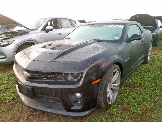 2G1FL3DP3D9801049 - 2013 CHEVROLET CAMARO ZL1 BLACK photo 2