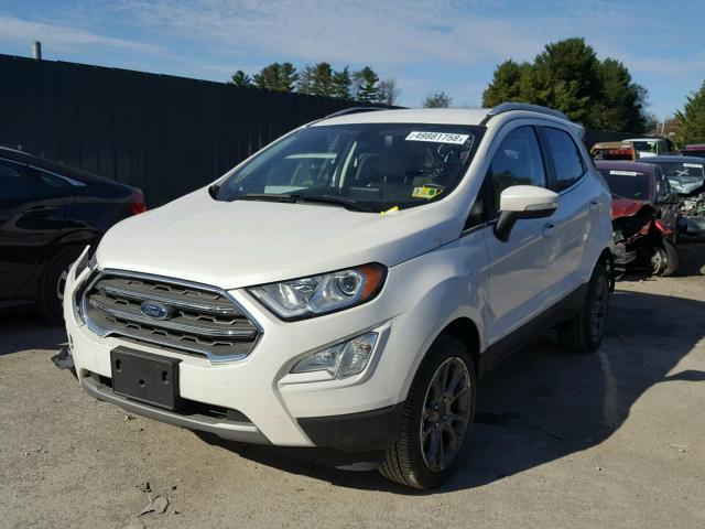 MAJ6P1WL9JC195096 - 2018 FORD ECOSPORT T WHITE photo 2