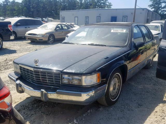 1G6DW5276PR727739 - 1993 CADILLAC FLEETWOOD BLACK photo 2