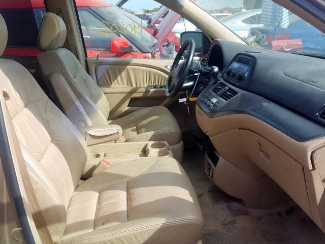 5FNRL38796B453271 - 2006 HONDA ODYSSEY EX BEIGE photo 5