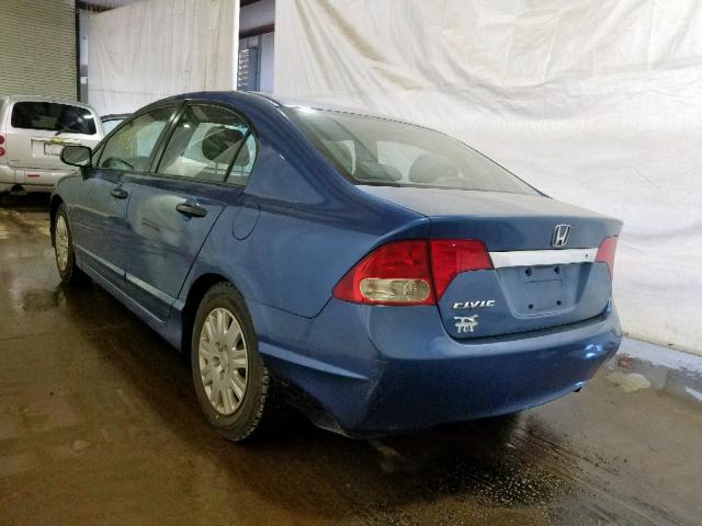 2HGFA1F36BH514367 - 2011 HONDA CIVIC VP BLUE photo 3