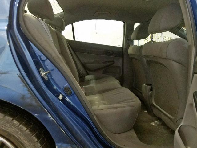 2HGFA1F36BH514367 - 2011 HONDA CIVIC VP BLUE photo 6