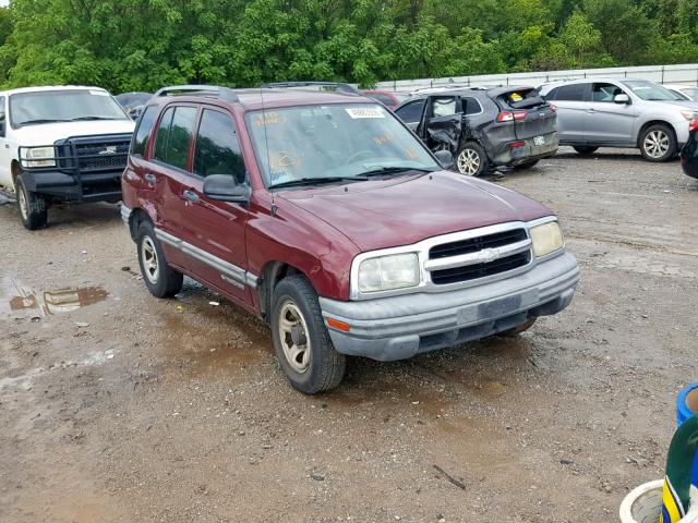 2CNBE13C236901187 - 2003 CHEVROLET TRACKER RED photo 1