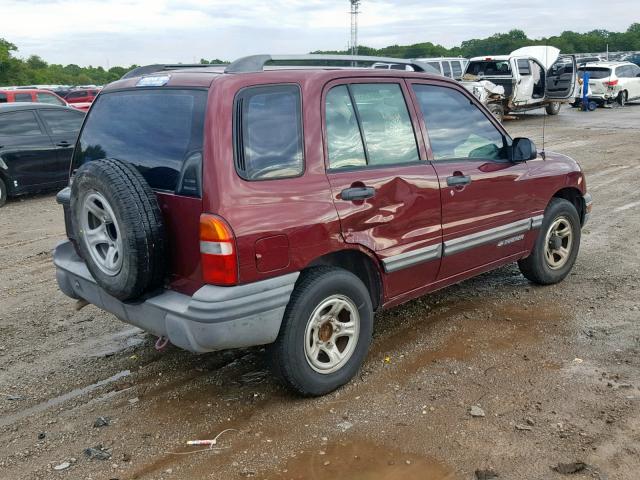 2CNBE13C236901187 - 2003 CHEVROLET TRACKER RED photo 10