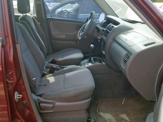 2CNBE13C236901187 - 2003 CHEVROLET TRACKER RED photo 5