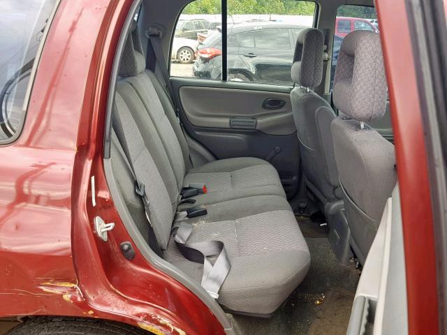 2CNBE13C236901187 - 2003 CHEVROLET TRACKER RED photo 6