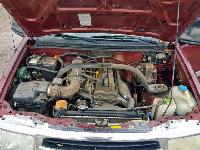 2CNBE13C236901187 - 2003 CHEVROLET TRACKER RED photo 7