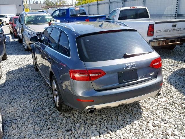 WA1UFAFL8DA206376 - 2013 AUDI A4 ALLROAD GRAY photo 3