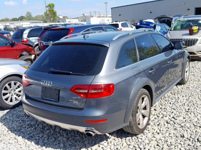 WA1UFAFL8DA206376 - 2013 AUDI A4 ALLROAD GRAY photo 4