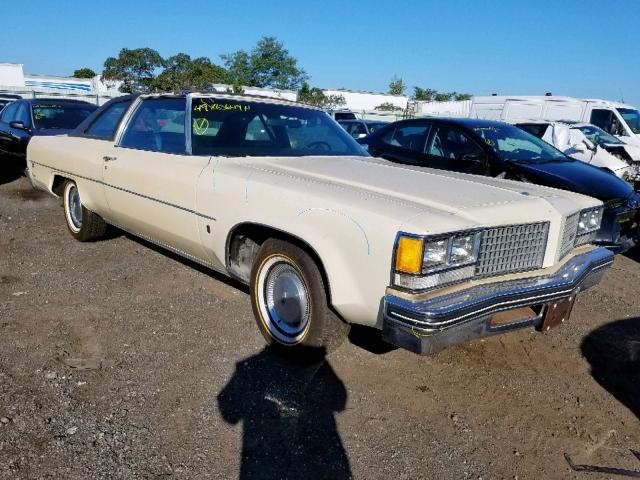 3V37T6E105121 - 1976 OLDSMOBILE 98 LUXURY CREAM photo 1